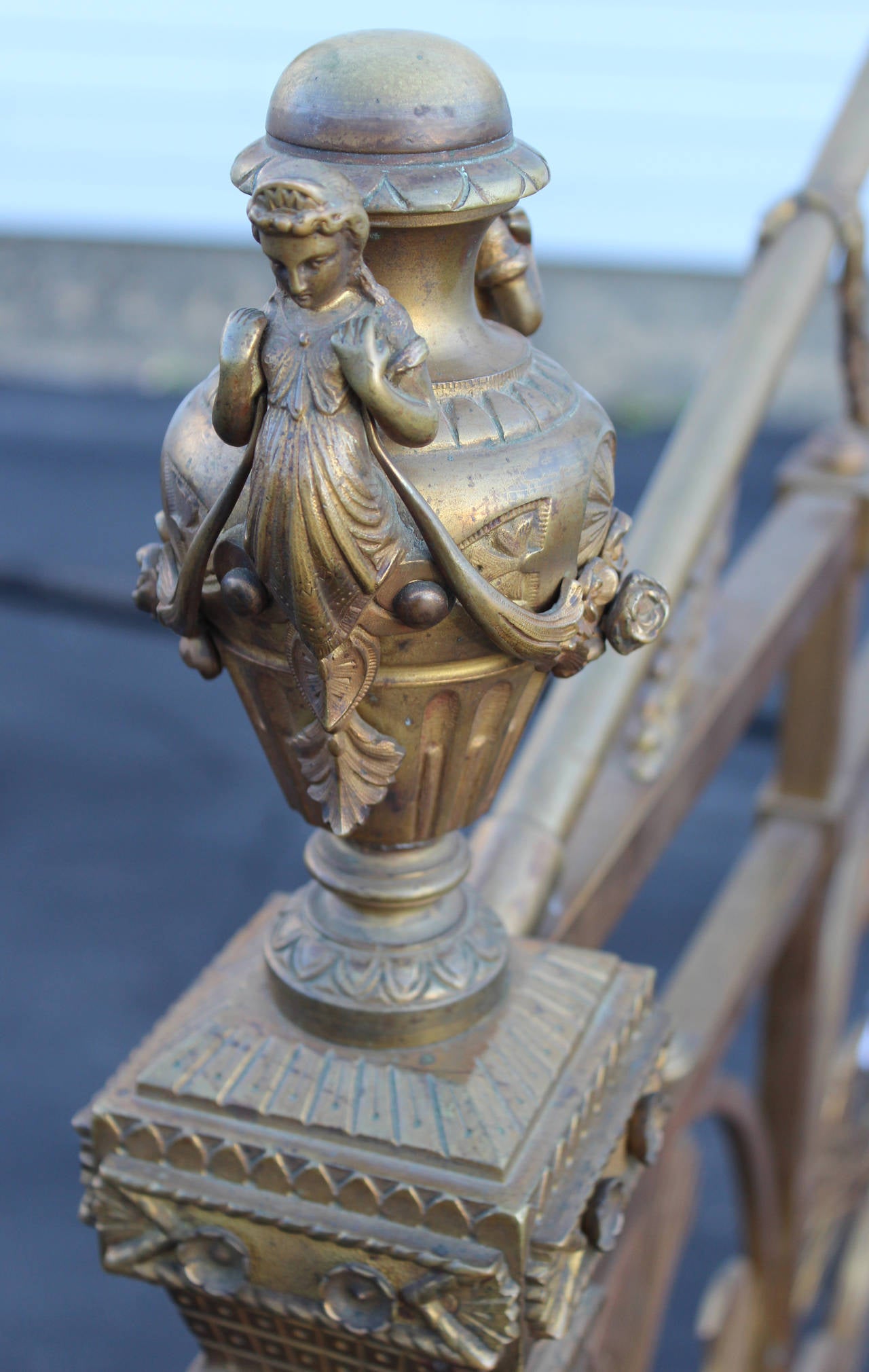 19th Century 19th c French Style Brass Bed Albert Phillips Excelsior Works England