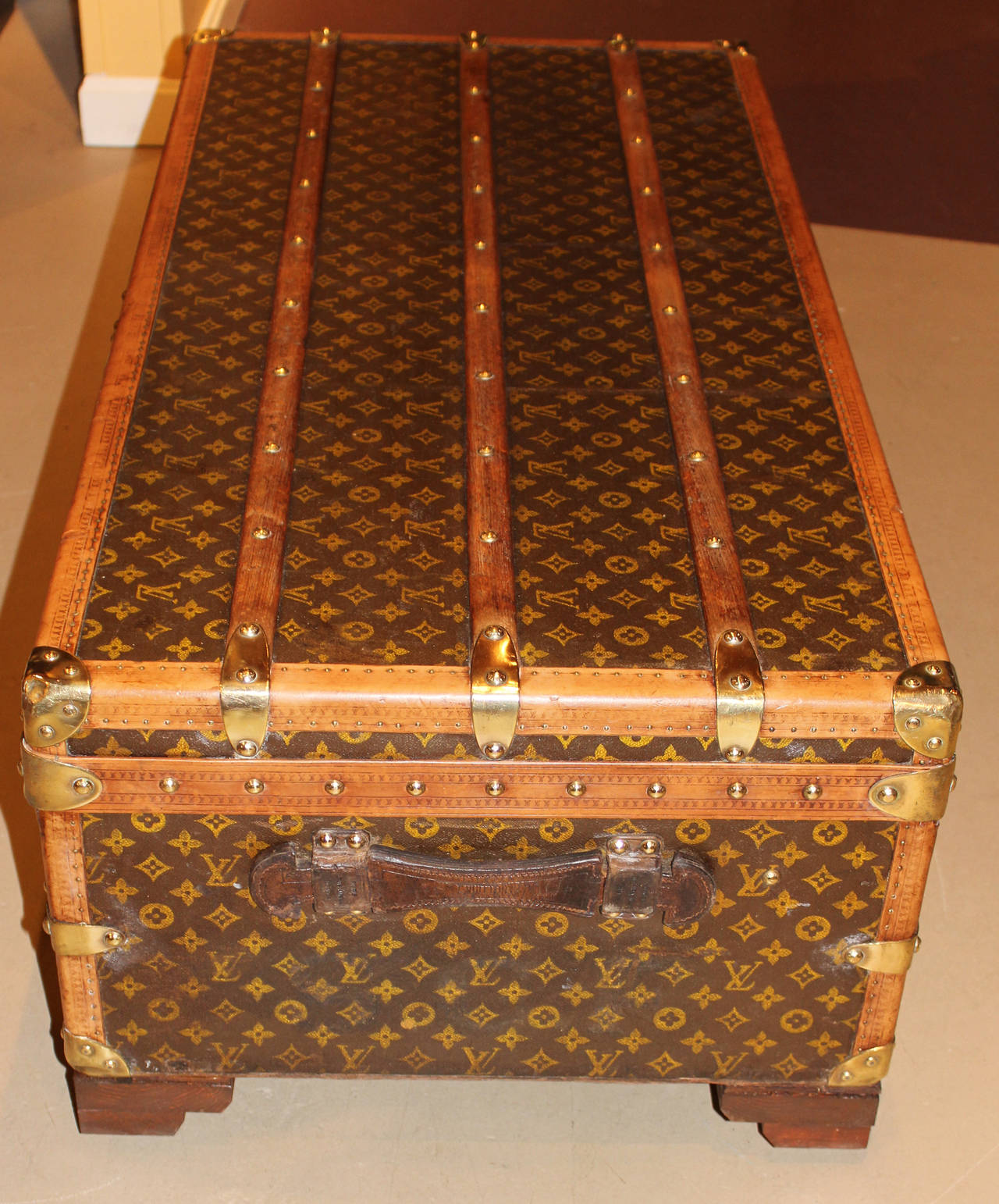 Autre Malle ou table basse de cabine Louis Vuitton:: vers 1920