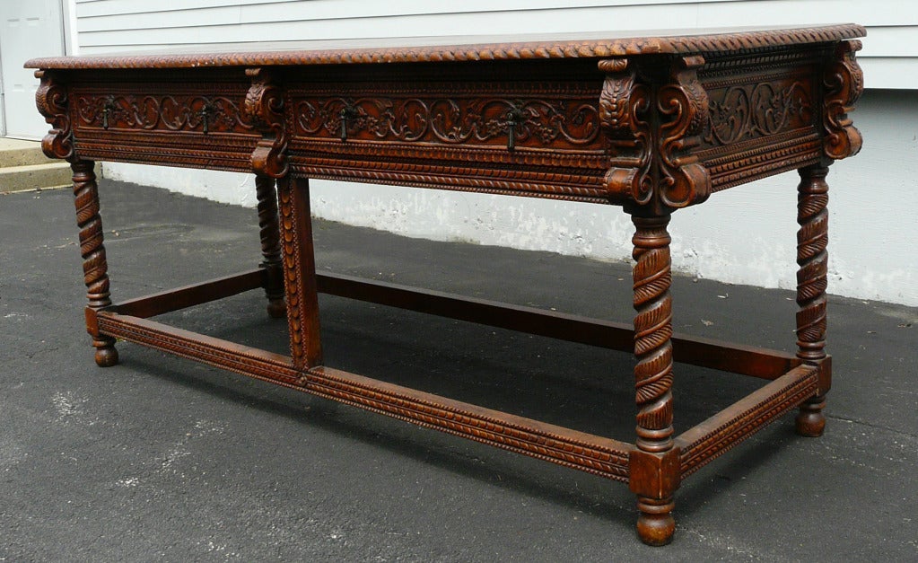 Mid-20th Century Spanish Baroque Style Sideboard