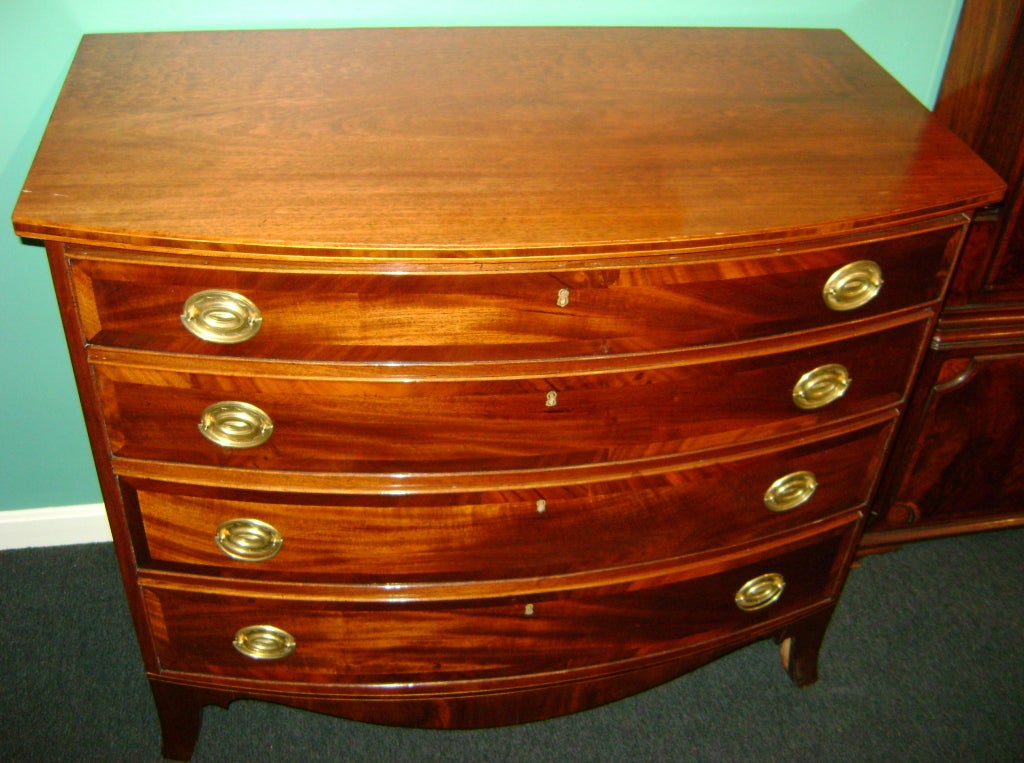 Federal Period Mahogany Hepplewhite Swell-Front Chest 3