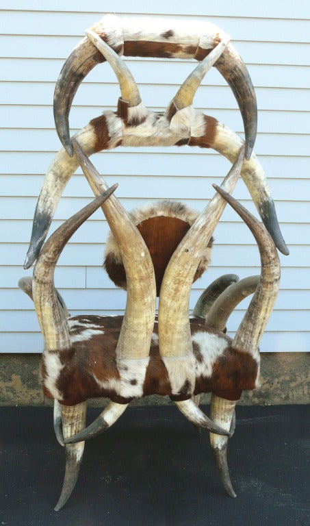 American Cow Horn Chair