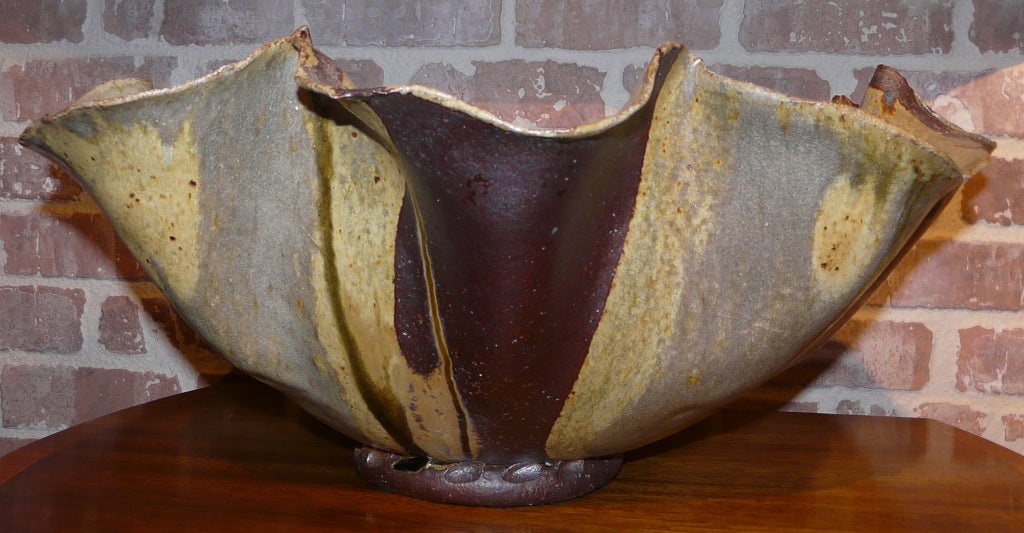 American Large Pottery Bowl by Nancy Dudchenko