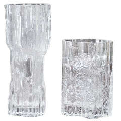 Tapio Wirkkala Two Glass Vases