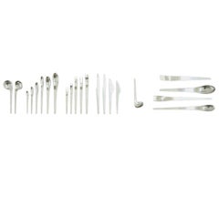 Used Arne Jacobsen flatware for 12, 184 pieces made by A MICHELSEN