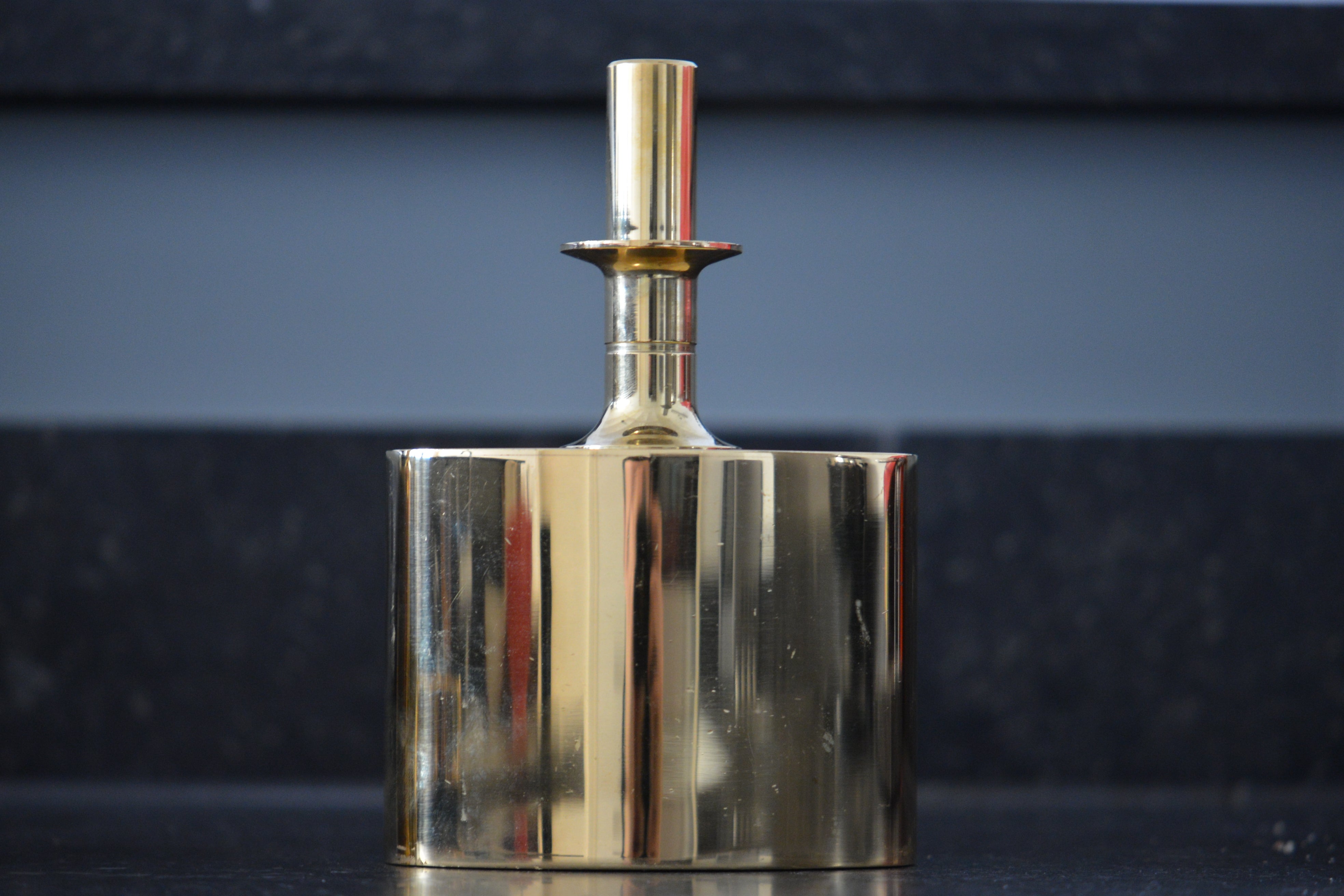 Pierre Forssell Gold Decanter by Skultuna For Sale