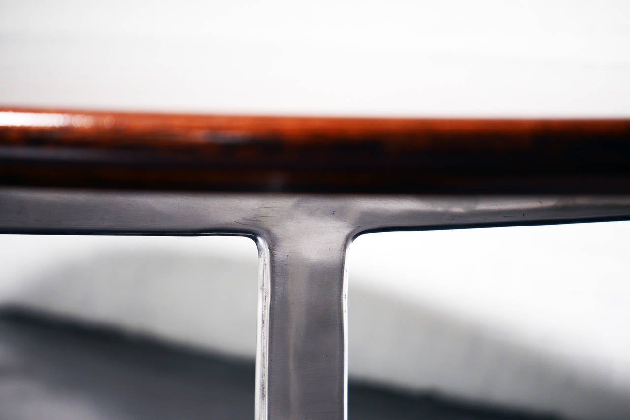 Arne Jacobsen Unique, Pre-Superelipse, Wenge Dining Table by Fritz Hansen For Sale 1