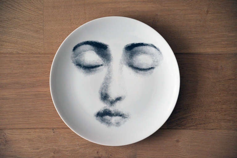Piero Fornasetti Seven Old Porcelain Eve Plates 2