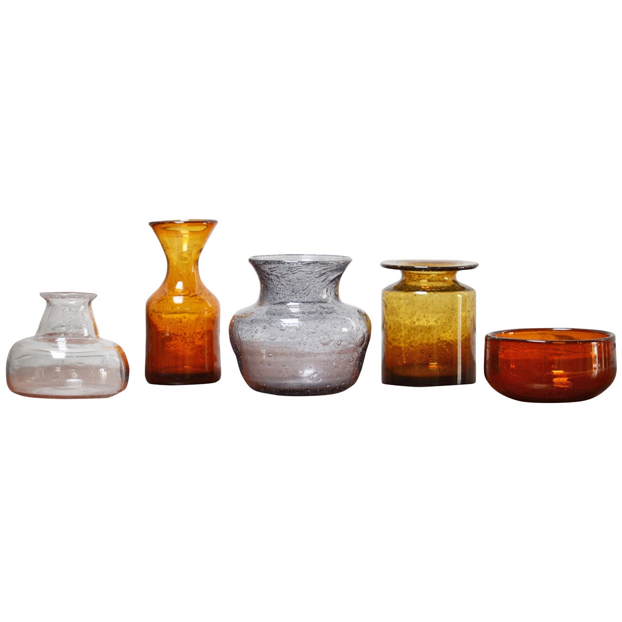 Erik Höglund Handmade Vases Made for Boda, Sweden For Sale