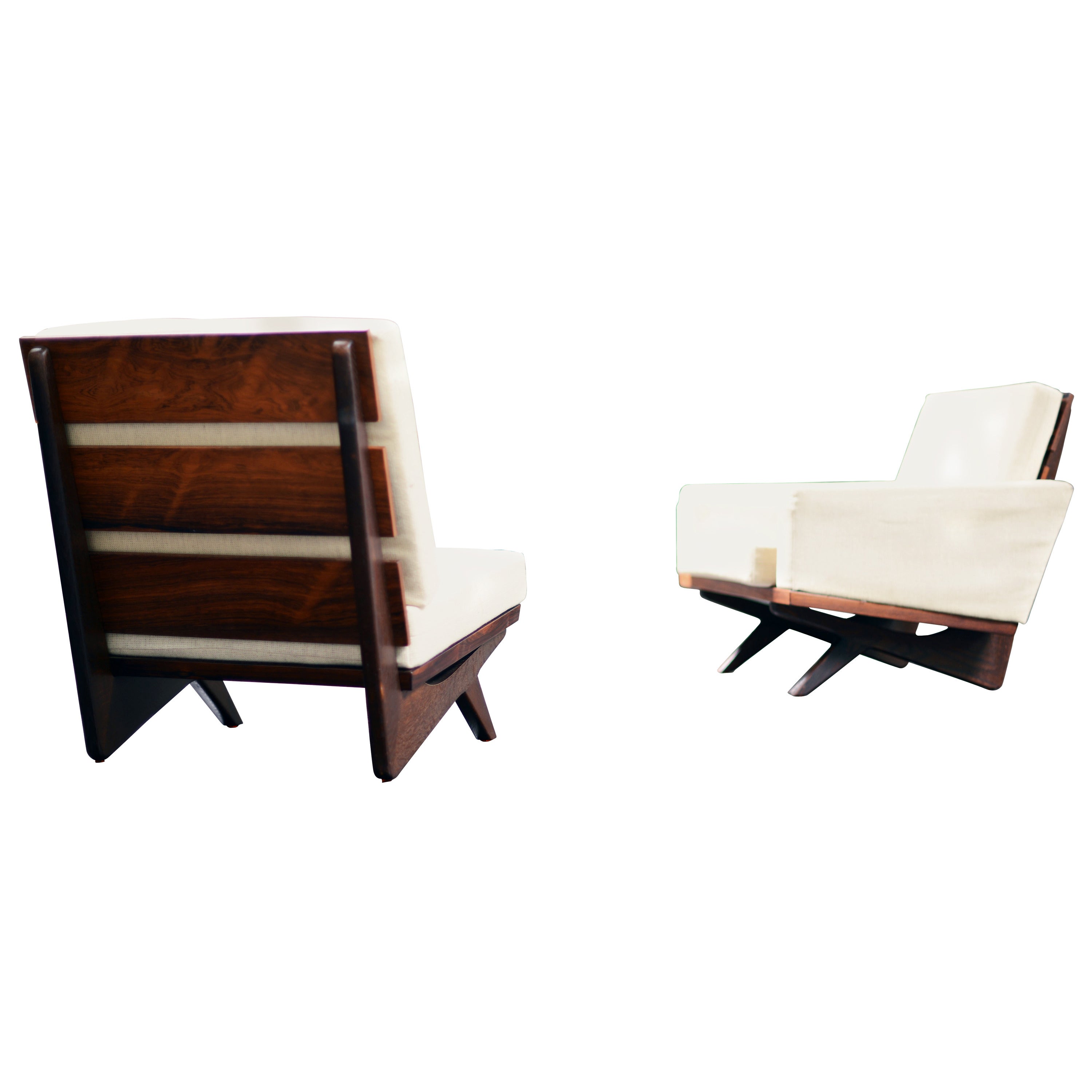 Georg Thams Two Rosewood Armchairs Made in 1964