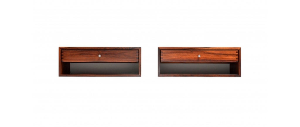Axel Kjersgaard Pair Rosewood Floating Tables