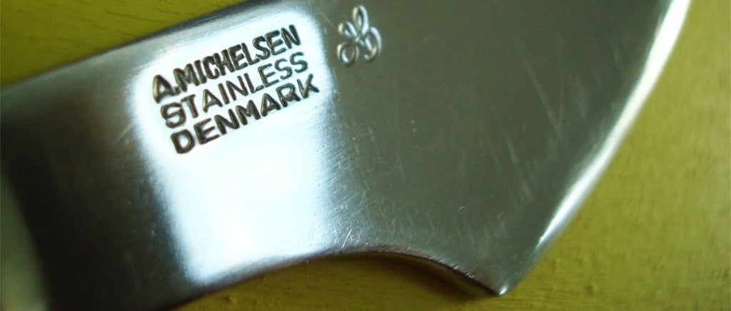 Arne Jacobsen Designed Flatware for 24 Made by A. Michelsen In Excellent Condition For Sale In Brussels, BE