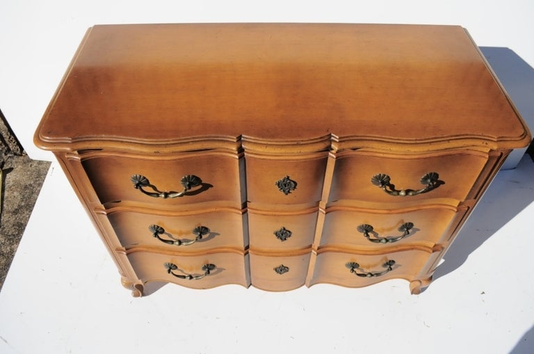 American Custom French Louis XV Style Provincial Chest by Cassard Chateau Romano NYC