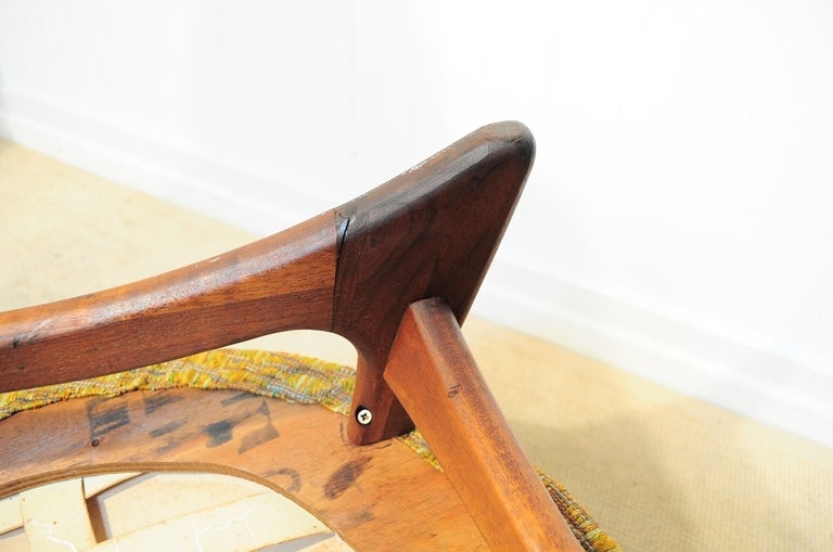 1960's Adrian Pearsall Craft Associates Sculptural Walnut Lounge Chair 1