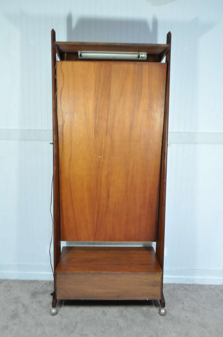 Marc Berge Grosfeld House Walnut Cheval Tall Mirror Midcentury Danish Modern For Sale 3