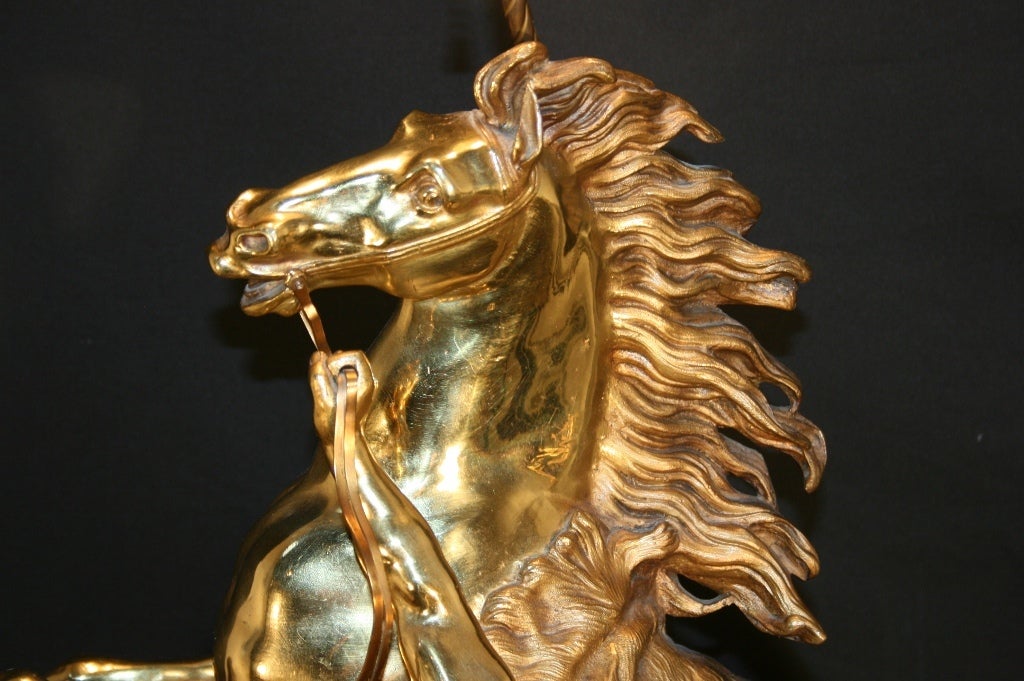 bronze statue lamp