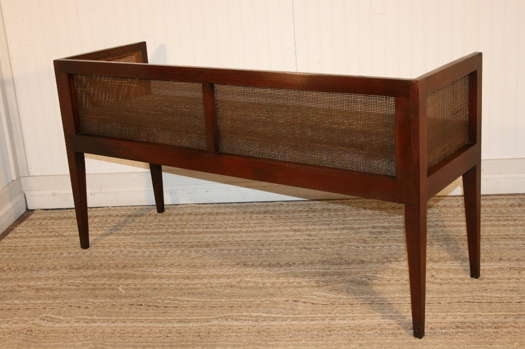 1950's Mahogany Window Bench attr. Edward Wormley for Dunbar 6