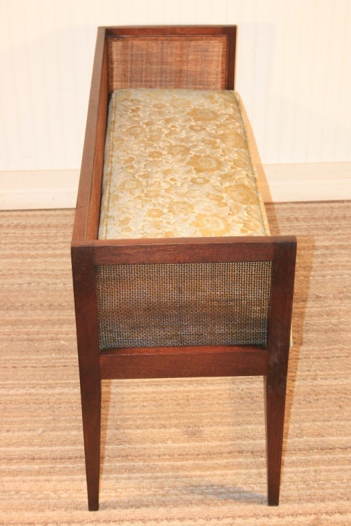 1950's Mahogany Window Bench attr. Edward Wormley for Dunbar 3