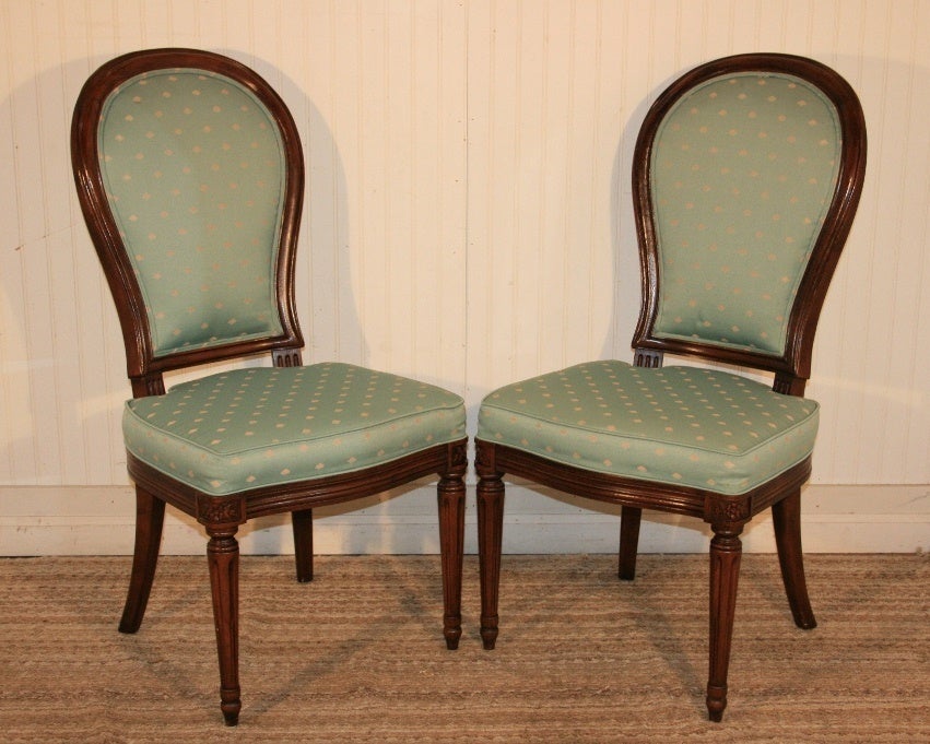 American 6 Henredon French/Regency Style Mahogany Dining Chairs