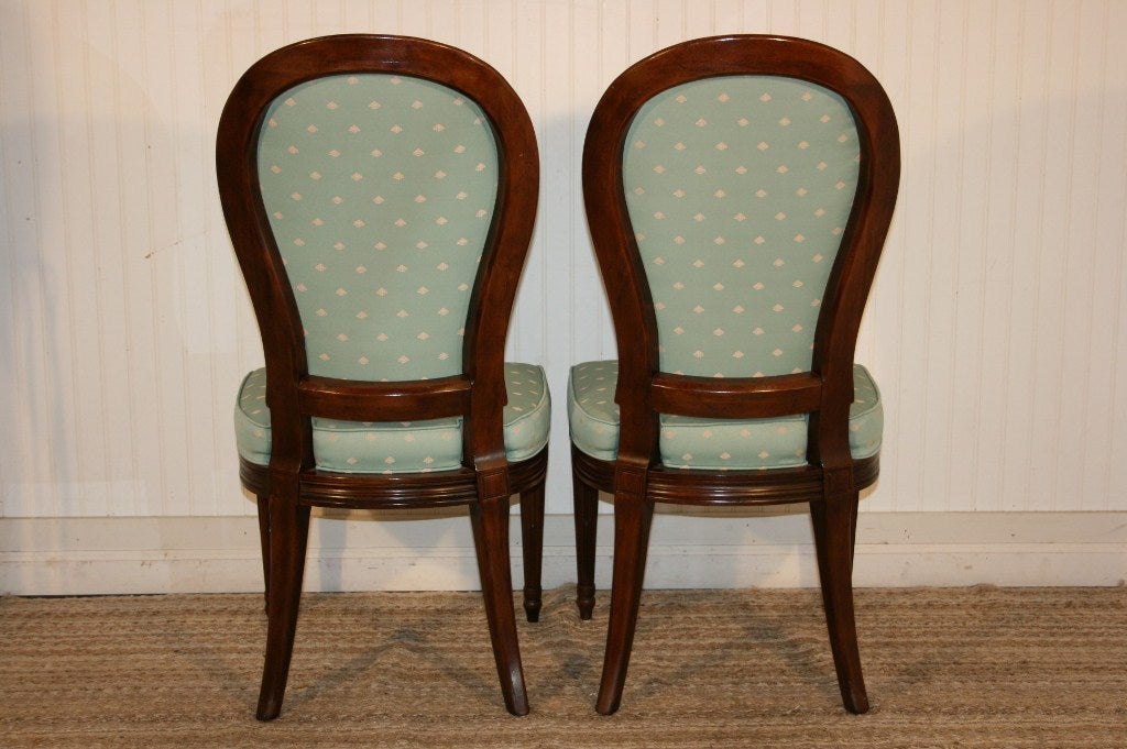 Wood 6 Henredon French/Regency Style Mahogany Dining Chairs