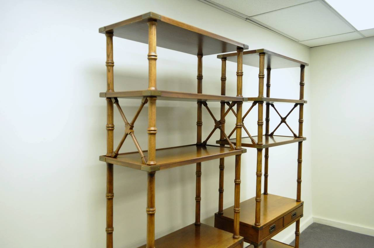 faux bamboo etagere