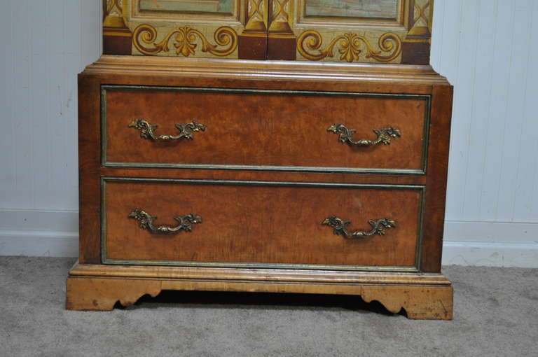 Antique Hand Painted Romeo & Juliet Renaissance Romance Cabinet Dresser Armoire 3