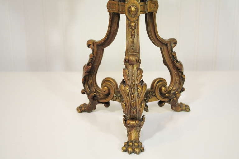 19th C French Empire Louis XV Style Bronze Figural Candelabra Table Lamp 6