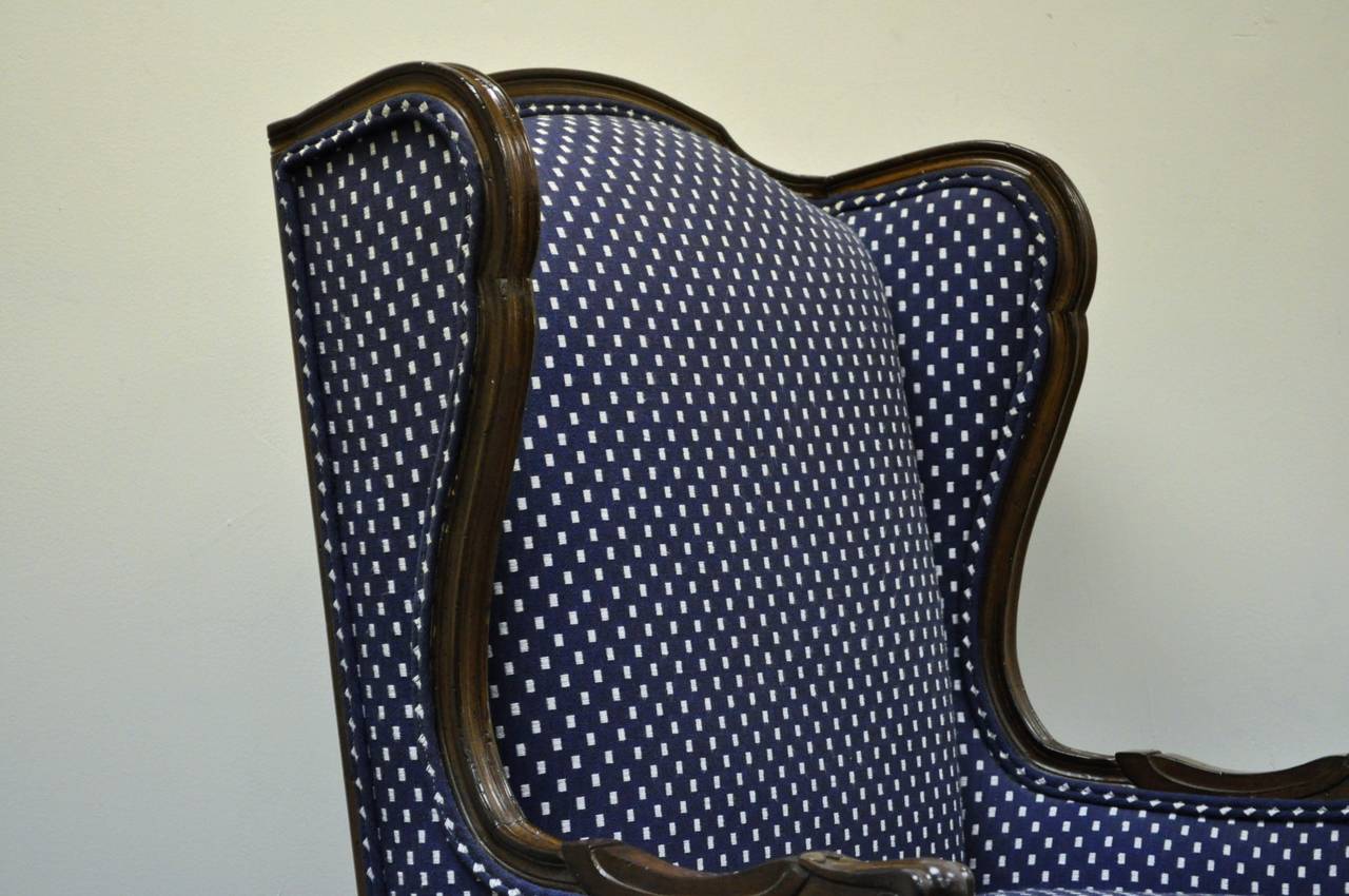 french style wingback chair