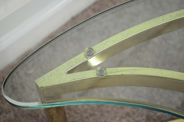 yin yang table glass