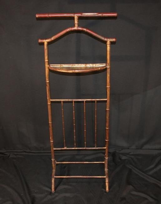 Hollywood Regency Italian Faux Bamboo Gilded Clothing Valet