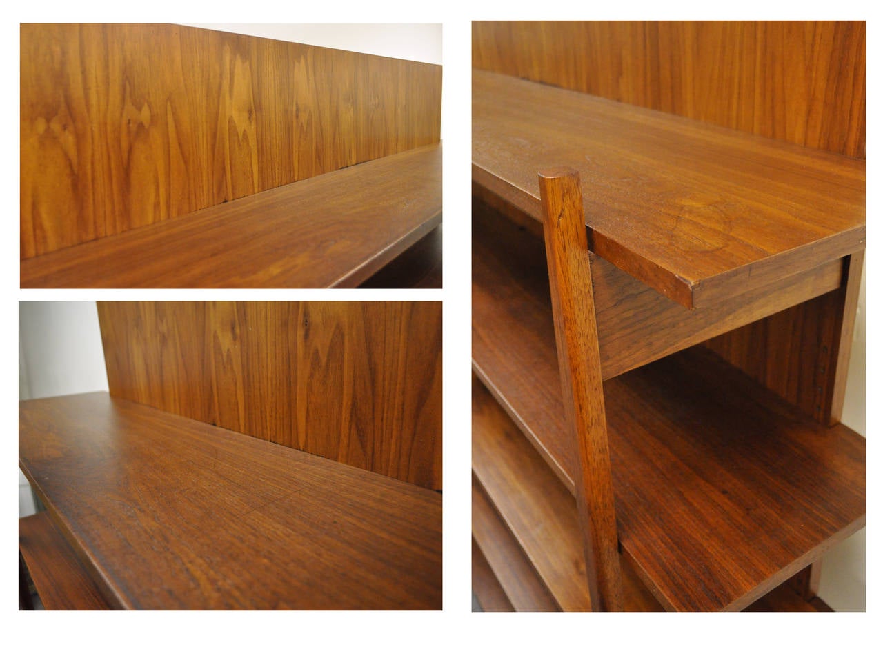 CustomCrafted MidCentury Modern Teak Bookcase in the Danish Taste at