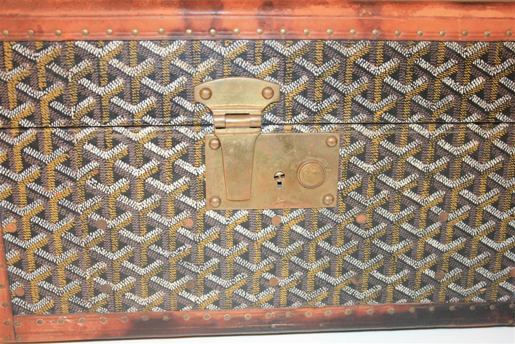 Paint Rare Early Maison E. Goyard Small Carry On Toiletry Trunk