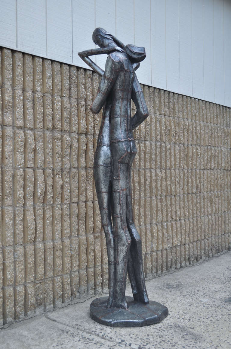 Brutalist Austin Productions Inc. Cubist Figural Nude Erotica Sculpture 1