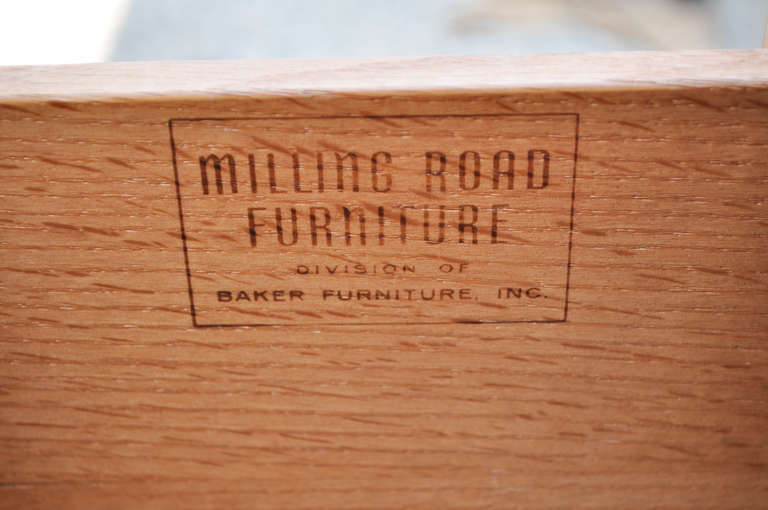 Baker Milling Road Banded Front Campaign Style Credenza Chest - Dresser 2