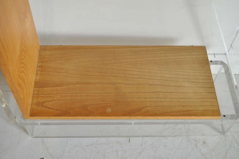 Custom Mid-Century Modern Lucite Etagere or Bookcase after Charles Hollis Jones 1