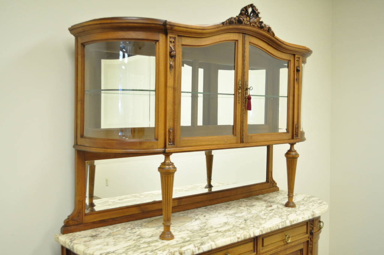 marble top hutch