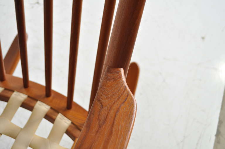 Frank Reenskaug for Bramin Danish Modern Solid Teak Rocker  1