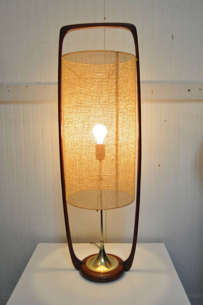 danish teak lamp