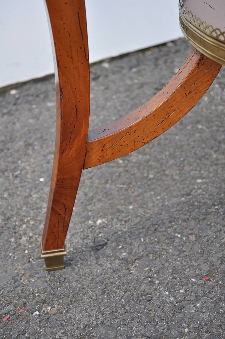 Great Quality French Bronze Ormolu Bouilotte Table in the Louis XV Taste For Sale 1