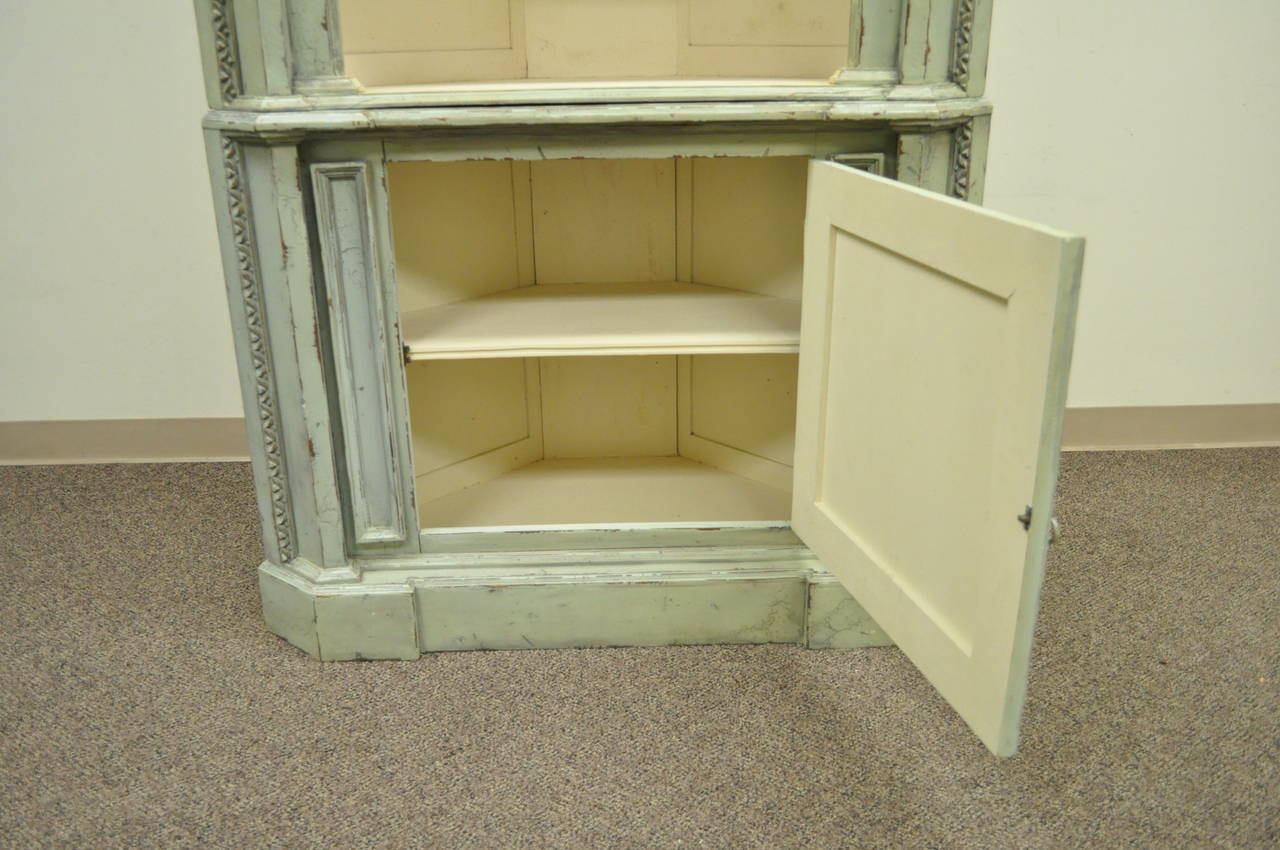 french provincial corner cabinet