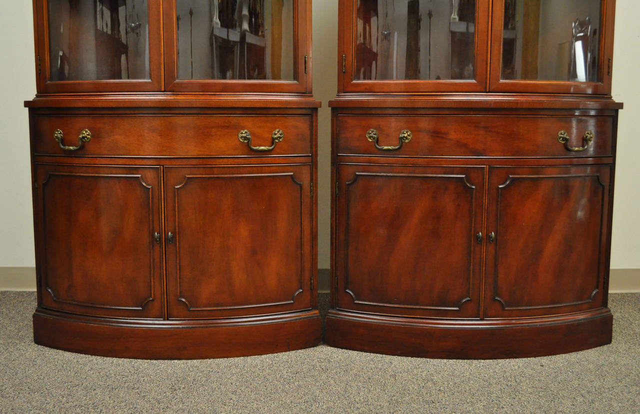 corner china cabinet with glass doors