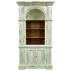 20th Century Shell Carved Country French Style Corner Cabinet Cupboard 12
