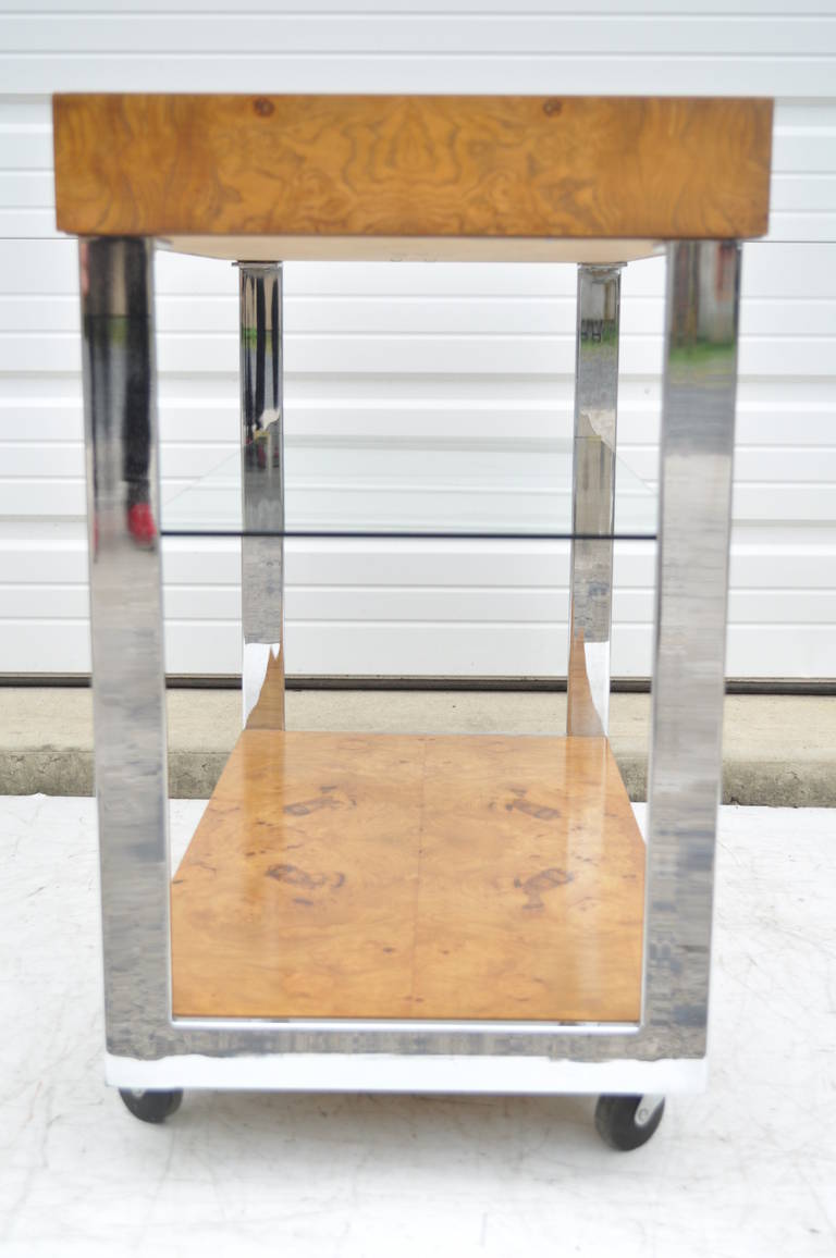 milo baughman bar cart