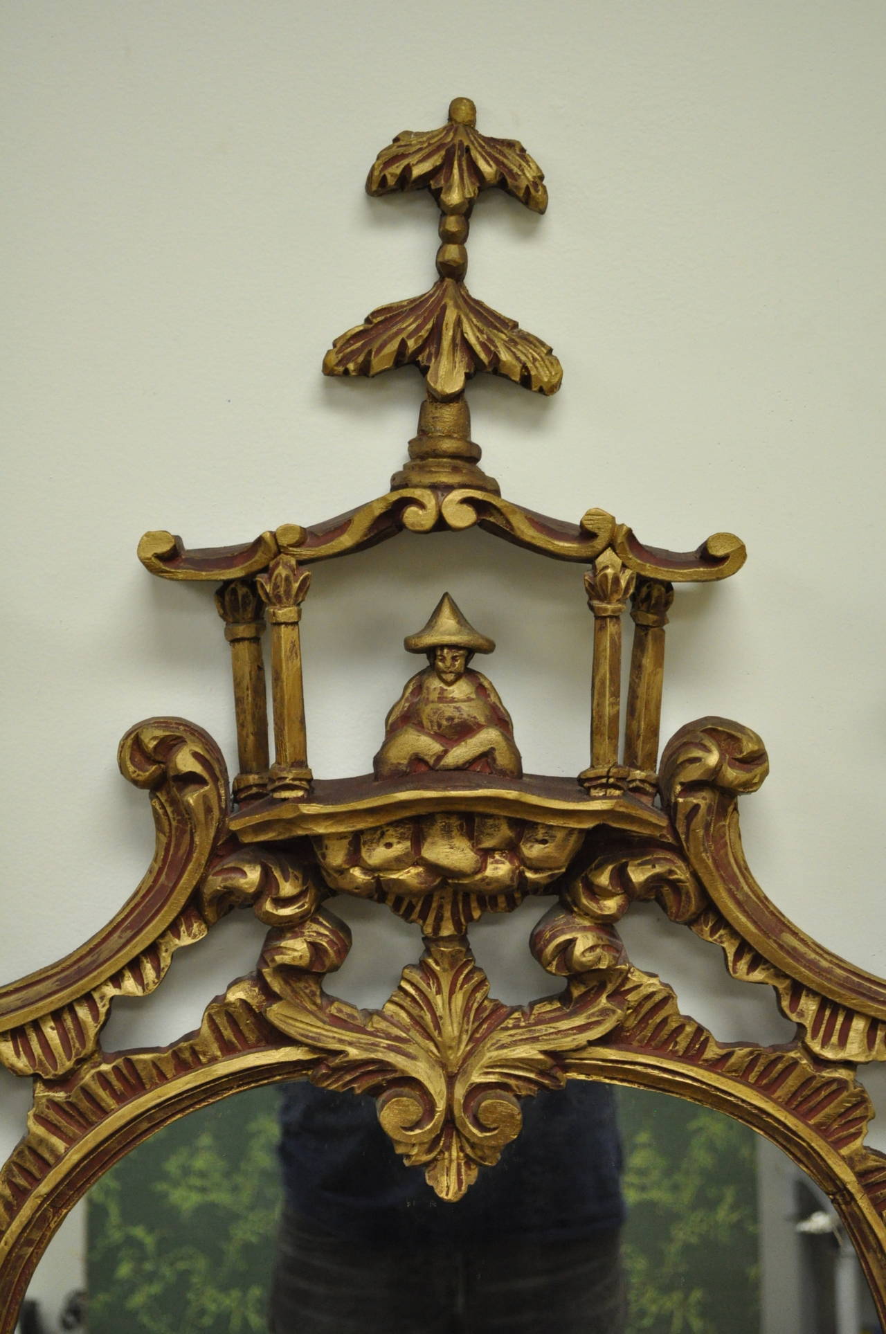 chinoiserie pagoda mirror