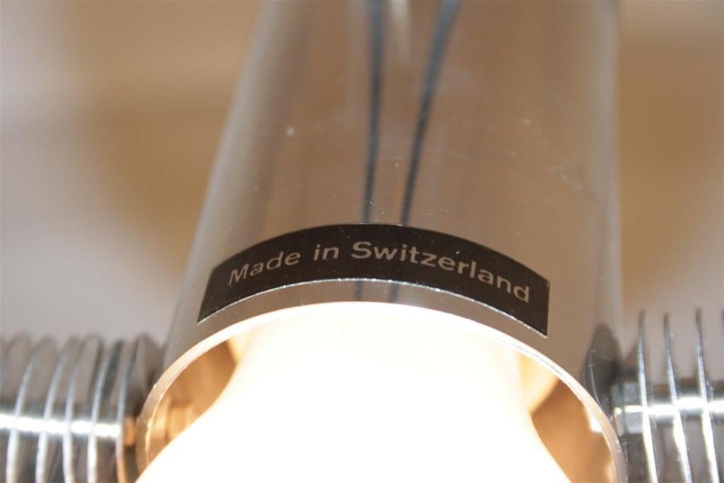 Pair Visor Chrome Swiss Floor Lamps by E.R. Nele Temde Leuchten 4