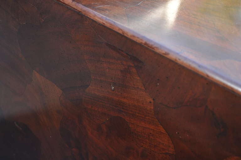 Patchwork Burl Wood Campaign Style Credenza / Chest after Milo Baughman 2