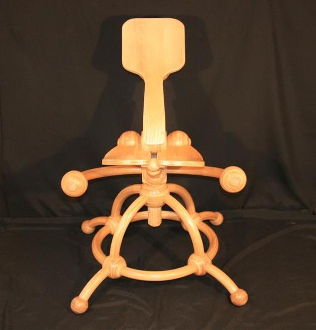 "The Chair" - Laminated Bent Wood Artisan Crafted Medical Chair