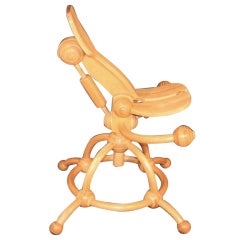 "The Chair" - Laminated Bent Wood Artisan Crafted Medical Chair