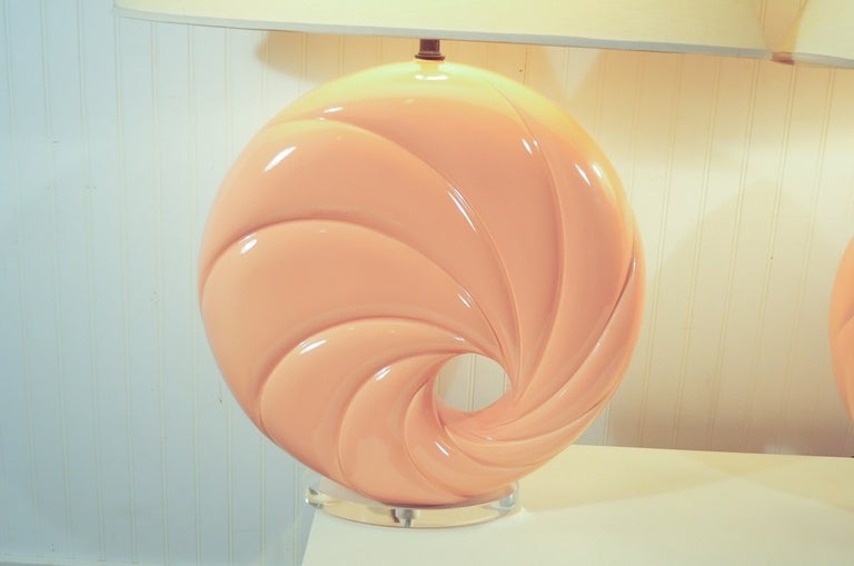 80s shell lamp