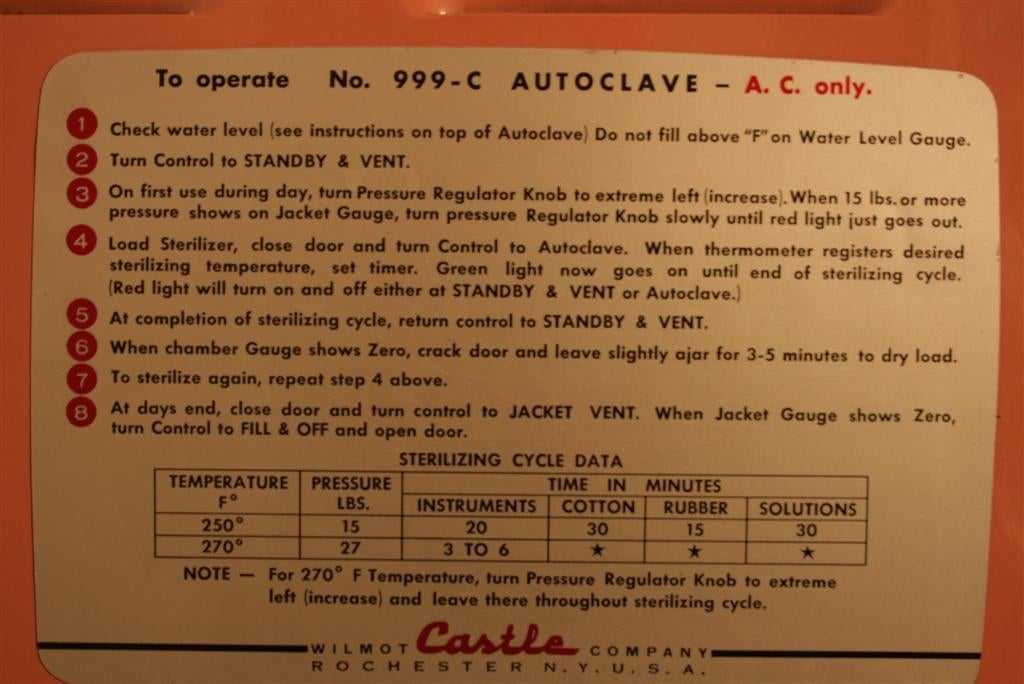 Pink 1950's Wilmot Castle Autoclave No 999 C Sterilizer on Stand 1