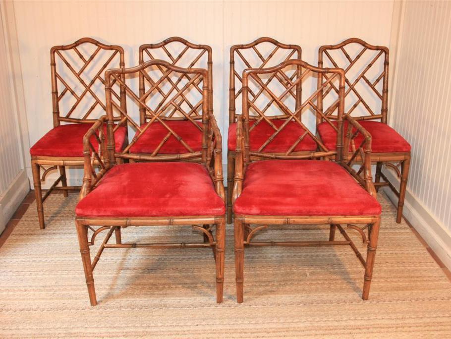 bamboo dining chairs with arms